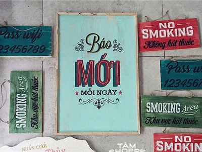 Vẻ đẹp bình dị của những bảng hiệu vẽ tay